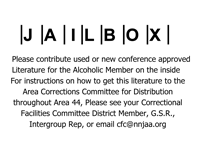 Jailbox Sign